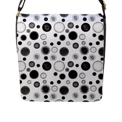 Polka dots Flap Messenger Bag (L) 