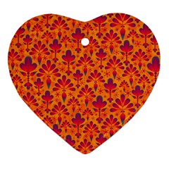 Pattern Heart Ornament (two Sides)