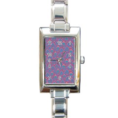 Pattern Rectangle Italian Charm Watch