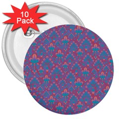 Pattern 3  Buttons (10 pack) 