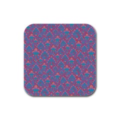 Pattern Rubber Square Coaster (4 pack) 