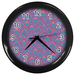 Pattern Wall Clocks (Black)