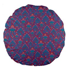 Pattern Large 18  Premium Round Cushions