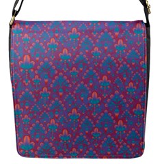 Pattern Flap Messenger Bag (S)