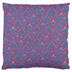 Pattern Large Flano Cushion Case (Two Sides)