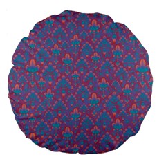 Pattern Large 18  Premium Flano Round Cushions