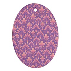 Pattern Oval Ornament (two Sides) by Valentinaart