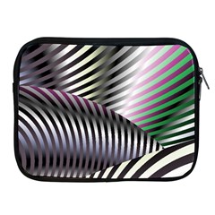 Fractal Zebra Pattern Apple Ipad 2/3/4 Zipper Cases by Simbadda