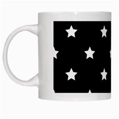 Stars Pattern White Mugs by Valentinaart