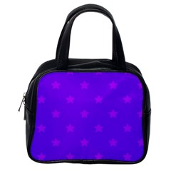 Stars Pattern Classic Handbags (one Side) by Valentinaart