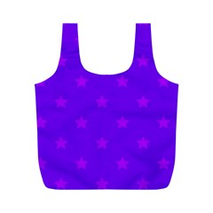 Stars Pattern Full Print Recycle Bags (m)  by Valentinaart