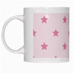 Stars pattern White Mugs Left