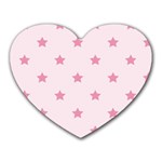 Stars pattern Heart Mousepads Front