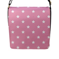 Stars Pattern Flap Messenger Bag (l)  by Valentinaart