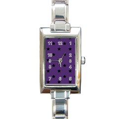 Stars Pattern Rectangle Italian Charm Watch by Valentinaart