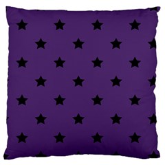 Stars Pattern Large Flano Cushion Case (one Side) by Valentinaart