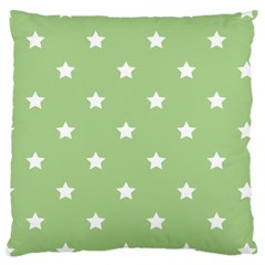 Stars Pattern Large Flano Cushion Case (one Side) by Valentinaart