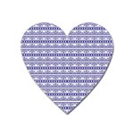 Pattern Heart Magnet Front