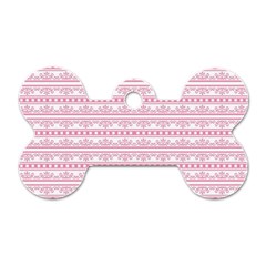 Pattern Dog Tag Bone (one Side) by Valentinaart