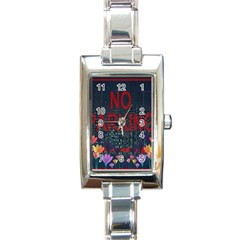 No Parking  Rectangle Italian Charm Watch by Valentinaart