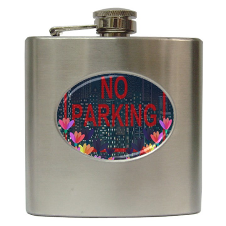 No parking  Hip Flask (6 oz)