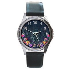 Urban nature Round Metal Watch