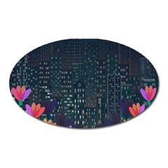 Urban nature Oval Magnet