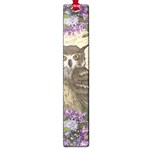 Vintage owl and lilac Large Book Marks Front