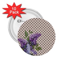 Vintage Lilac 2 25  Buttons (10 Pack) 