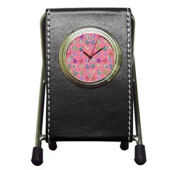 Toys pattern Pen Holder Desk Clocks