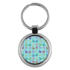 Toys Pattern Key Chains (round)  by Valentinaart