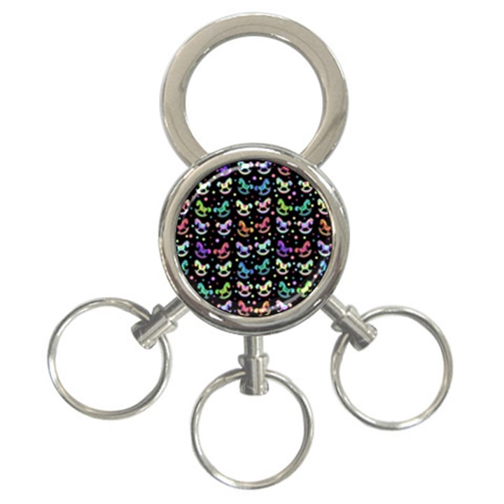 Toys pattern 3-Ring Key Chains