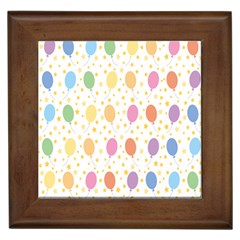 Balloon Star Rainbow Framed Tiles