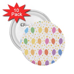 Balloon Star Rainbow 2 25  Buttons (10 Pack) 