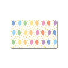 Balloon Star Rainbow Magnet (name Card) by Mariart