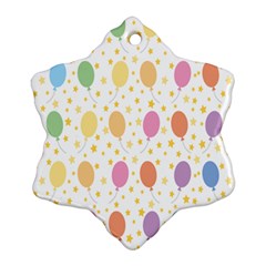 Balloon Star Rainbow Ornament (snowflake)
