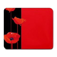 Flower Floral Red Back Sakura Large Mousepads