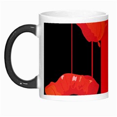 Flower Floral Red Back Sakura Morph Mugs