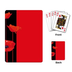 Flower Floral Red Back Sakura Playing Card