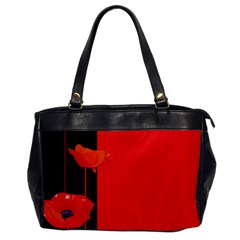 Flower Floral Red Back Sakura Office Handbags