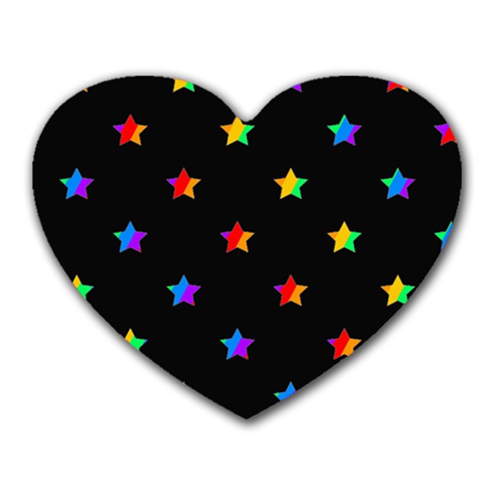 Stars pattern Heart Mousepads