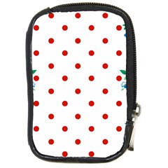 Flower Floral Polka Dot Orange Compact Camera Cases