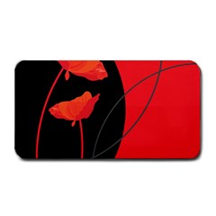 Flower Floral Red Black Sakura Line Medium Bar Mats by Mariart