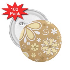 Flower Floral Star Sunflower Grey 2.25  Buttons (100 pack) 