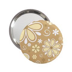 Flower Floral Star Sunflower Grey 2.25  Handbag Mirrors