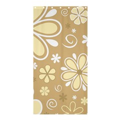 Flower Floral Star Sunflower Grey Shower Curtain 36  x 72  (Stall) 