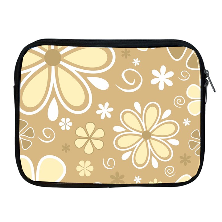 Flower Floral Star Sunflower Grey Apple iPad 2/3/4 Zipper Cases