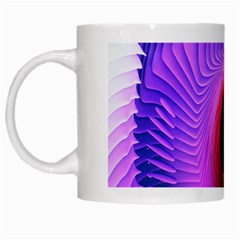 Digital Art Spirals Wave Waves Chevron Red Purple Blue Pink White Mugs by Mariart