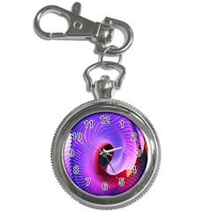 Digital Art Spirals Wave Waves Chevron Red Purple Blue Pink Key Chain Watches by Mariart