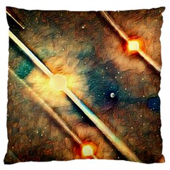 Light Space Large Flano Cushion Case (two Sides) by DeneWestUK